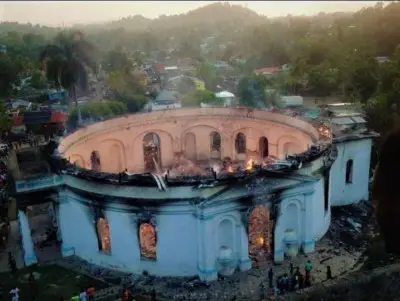 Incendie de la chapelle de Milot: l'ISPAN évalue les dégâts 1