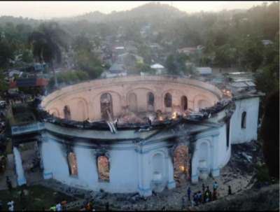 Drame à Milot: un Incendie a ravagé une partie de l’Église Immaculée Conception 3