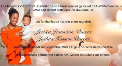Dernier hommage au Dr Jessica Jeanniton, ce mardi 1er septembre 1