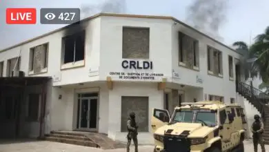 Les locaux du bureau de l'ONI à Delmas 31 en feu 4