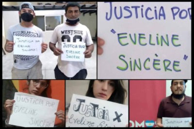L'assasinat d'Evelyne Sincère fait écho au-delà de nos frontières, des étudiants en Argentine demandent justice 1
