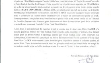 Insécurité foncière : le Cabinet Lamothe et Associés accuse Jean Price Cadet de spoliation et met en garde contre tout malentendu 4